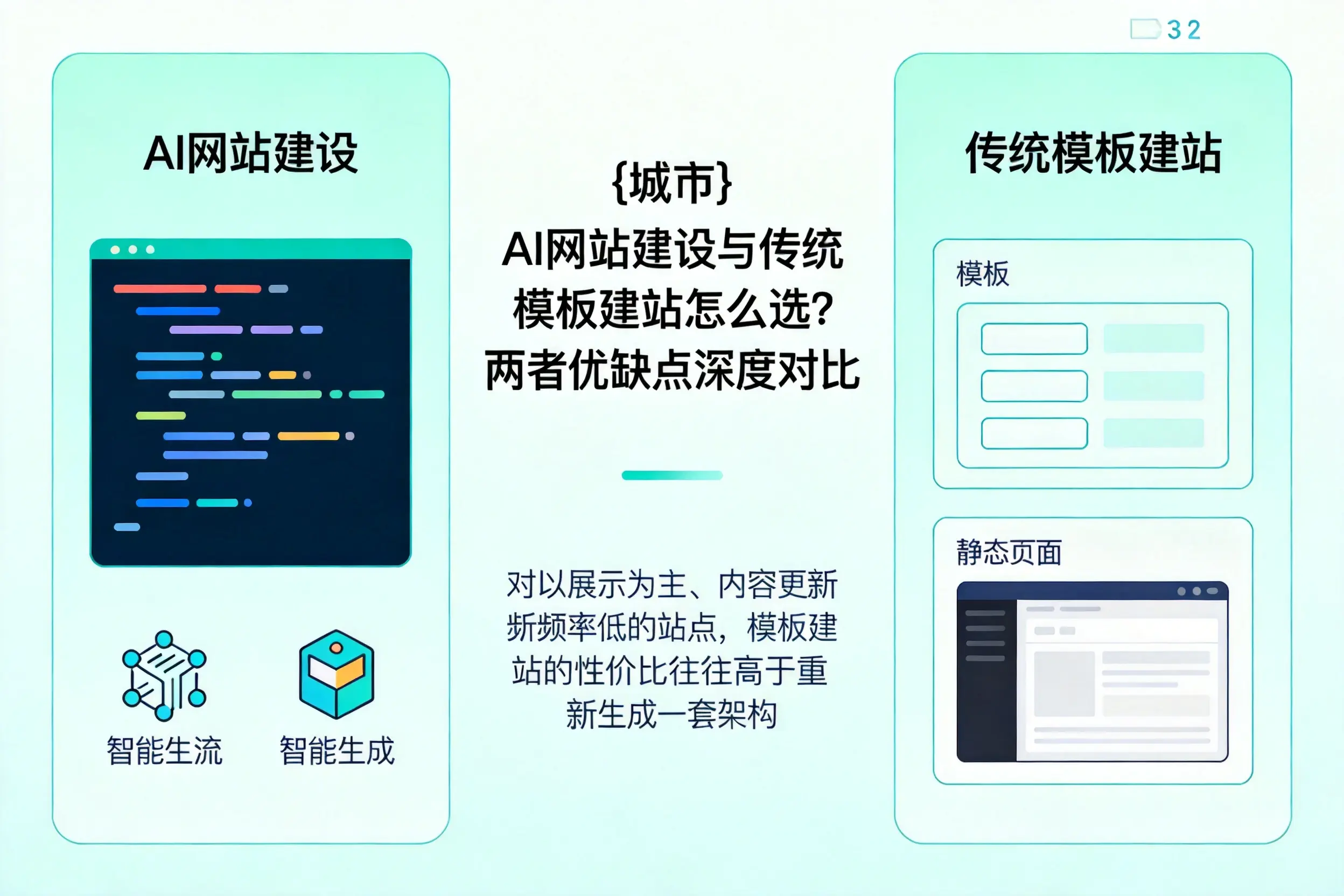 东营AI网站建设与传统模板建站怎么选?两者优缺点深度对比