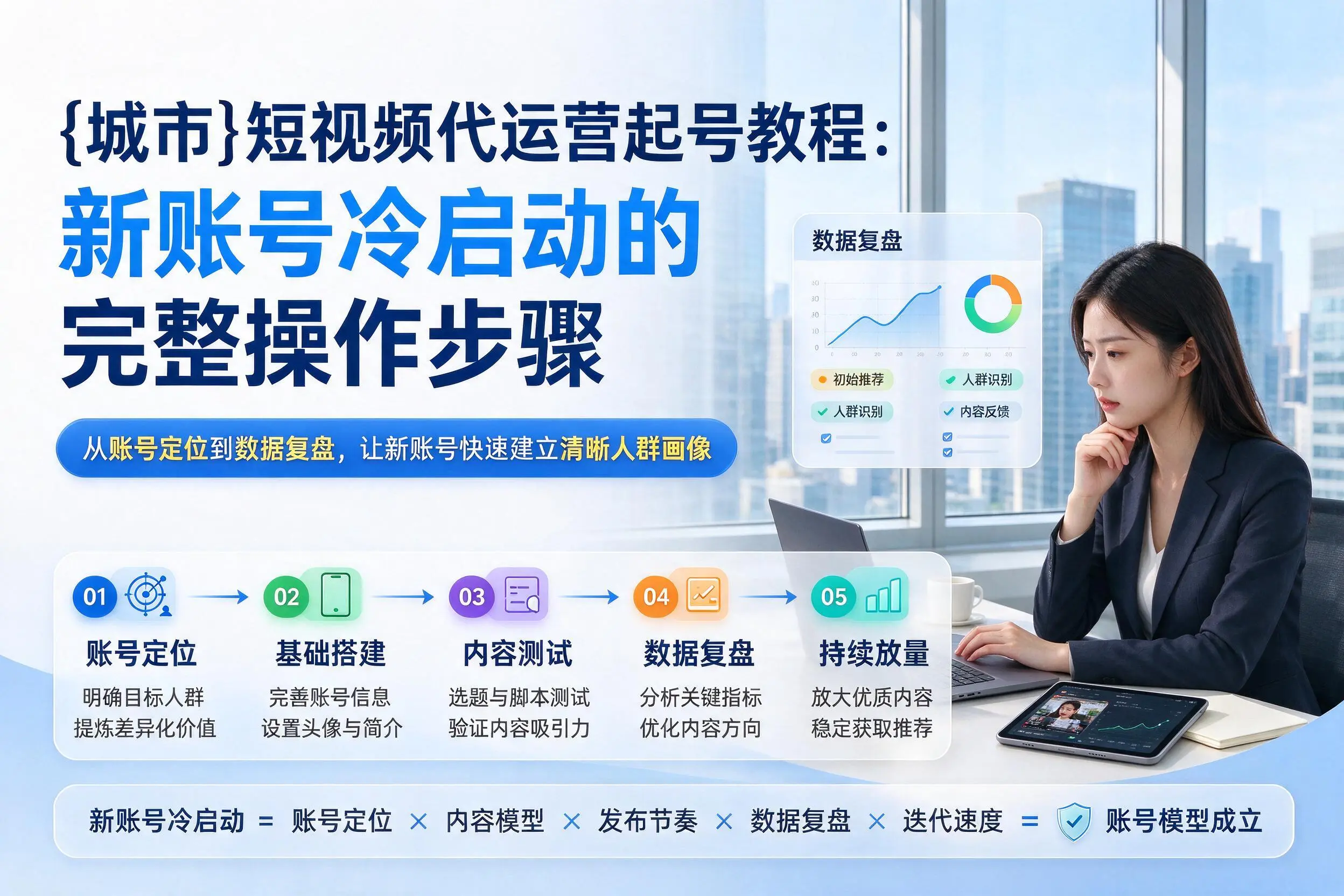 东营短视频代运营起号教程：新账号冷启动的完整操作步骤