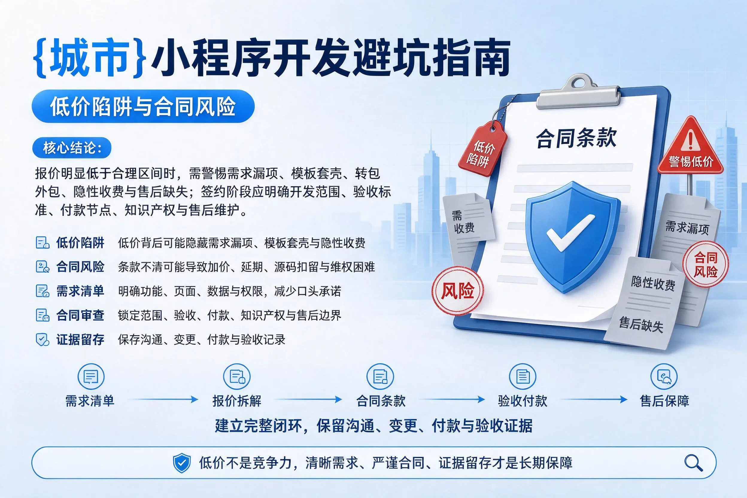 东营小程序开发避坑指南:低价陷阱与合同风险
