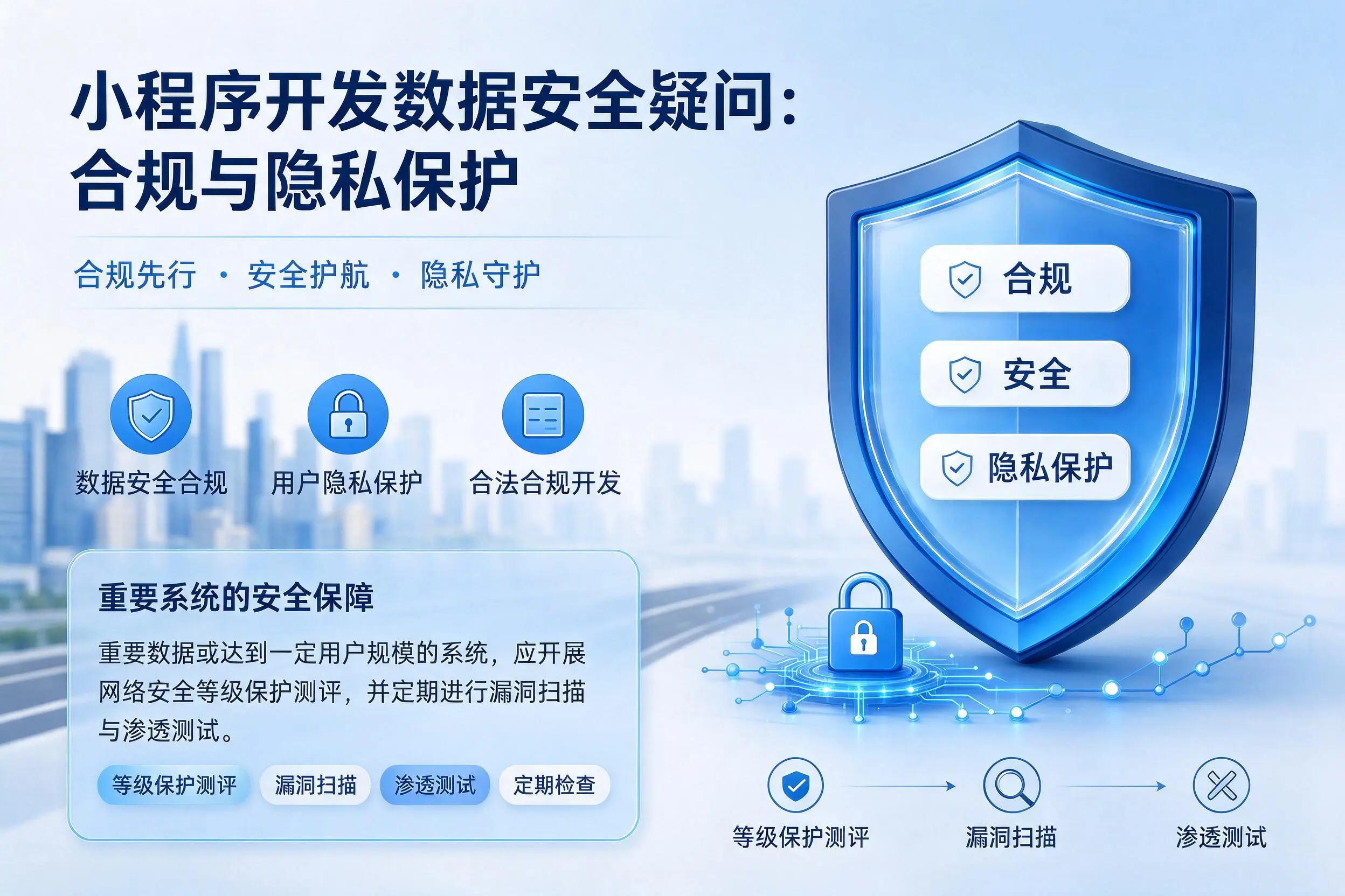 东营小程序开发数据安全疑问:合规与隐私保护