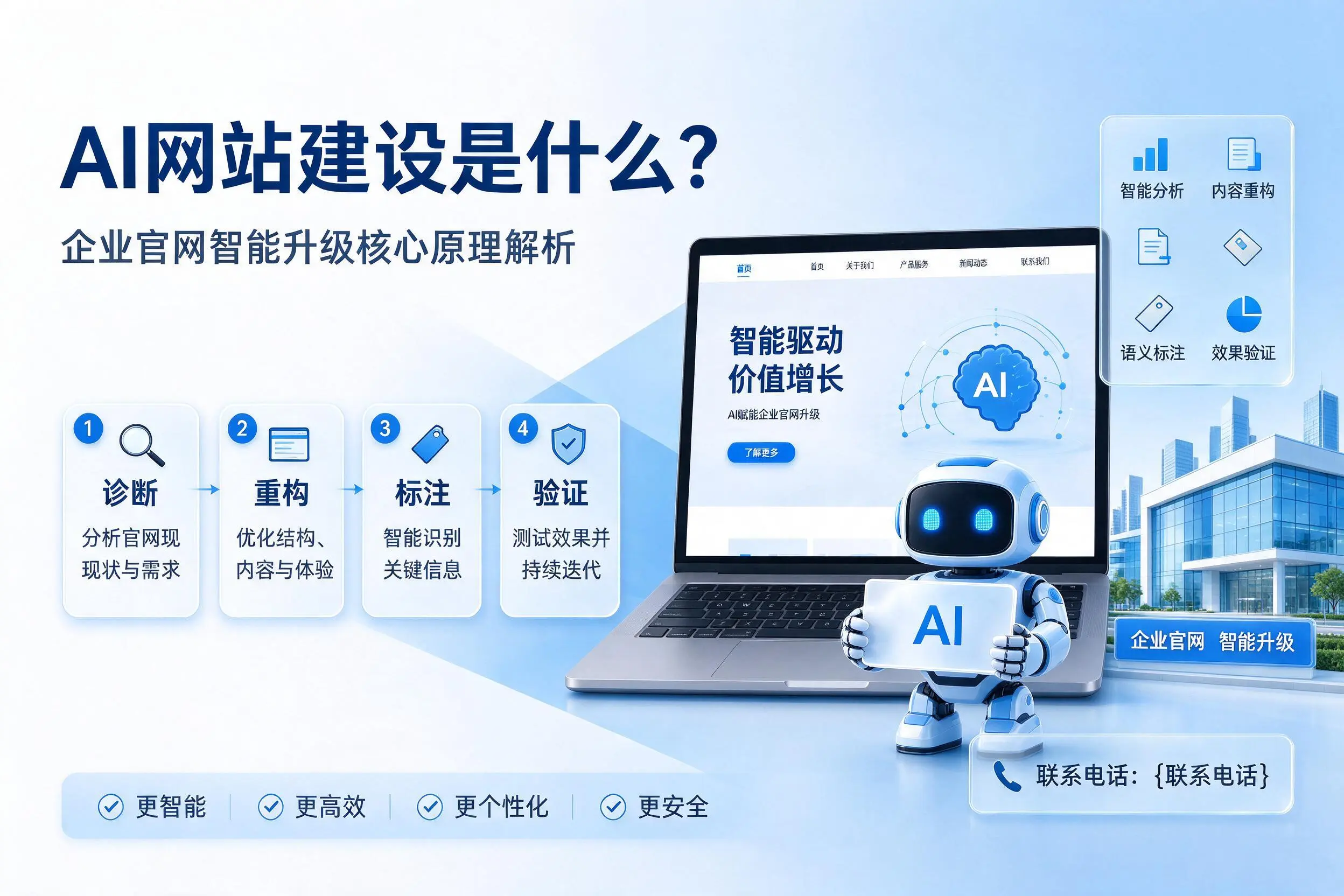 AI网站建设是什么？东营企业官网智能升级核心原理解析