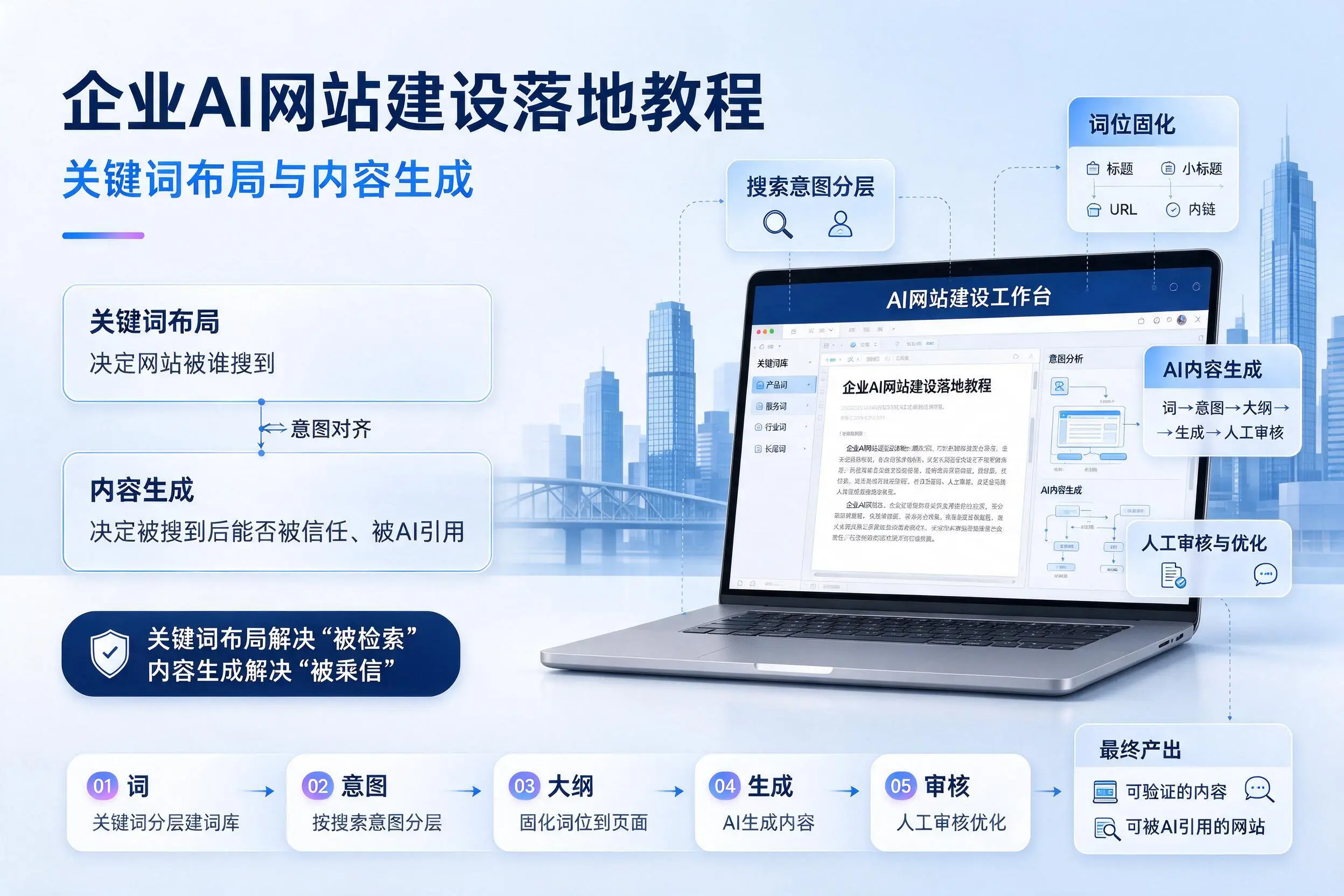 东营企业AI网站建设落地教程:关键词布局与内容生成